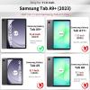 imageCACOE Case for Samsung Galaxy Tab A9 A11 Plus 11 Inch 2025 with Screen Protector Ultra Slim Hard PC Translucent Back Shell Stand Cover Auto WakeSleep BurgundyBlue