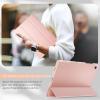 imageCACOE Case for Samsung Galaxy Tab A9 A11 Plus 11 Inch 2025 with Screen Protector Ultra Slim Hard PC Translucent Back Shell Stand Cover Auto WakeSleep BurgundyRose Gold