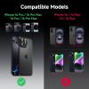 image:imageCACOE Metal Camera Lens Protector for iPhone 17 Pro Max 9H Tempered Glass with Aluminum Frame HD Clarity amp ScratchResistant Camera Screen Protector Cover AccessoriesDark BlueBlack