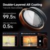 image:imageCACOE Metal Camera Lens Protector for iPhone 17 Pro Max 9H Tempered Glass with Aluminum Frame HD Clarity amp ScratchResistant Camera Screen Protector Cover AccessoriesDark BlueOrange