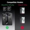 image:imageCACOE Metal Camera Lens Protector for iPhone 17 Pro Max 9H Tempered Glass with Aluminum Frame HD Clarity amp ScratchResistant Camera Screen Protector Cover AccessoriesDark BlueBlack