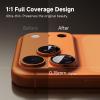 image:imageCACOE Metal Camera Lens Protector for iPhone 17 Pro Max 9H Tempered Glass with Aluminum Frame HD Clarity amp ScratchResistant Camera Screen Protector Cover AccessoriesDark BlueOrange