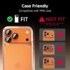 image:imageCACOE Metal Camera Lens Protector for iPhone 17 Pro Max 9H Tempered Glass with Aluminum Frame HD Clarity amp ScratchResistant Camera Screen Protector Cover AccessoriesDark BlueOrange