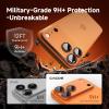 image:imageCACOE Metal Camera Lens Protector for iPhone 17 Pro Max 9H Tempered Glass with Aluminum Frame HD Clarity amp ScratchResistant Camera Screen Protector Cover AccessoriesDark BlueOrange