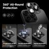 image:imageCACOE Metal Camera Lens Protector for iPhone 17 Pro Max 9H Tempered Glass with Aluminum Frame HD Clarity amp ScratchResistant Camera Screen Protector Cover AccessoriesDark BlueBlack