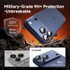 image:imageCACOE Metal Camera Lens Protector for iPhone 17 Pro Max 9H Tempered Glass with Aluminum Frame HD Clarity amp ScratchResistant Camera Screen Protector Cover AccessoriesDark BlueDark Blue